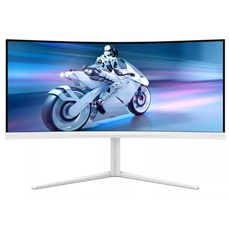 Philips Evnia 5000 34M2C5501A/00 datora monitors 86,4 cm (34 colli) 3440 x 1440 pikseļi Wide Quad HD LCD Balts