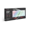 Spēļu tastatūra Savio Phenix balta GAT dzeltena USB Bluetooth QWERTY