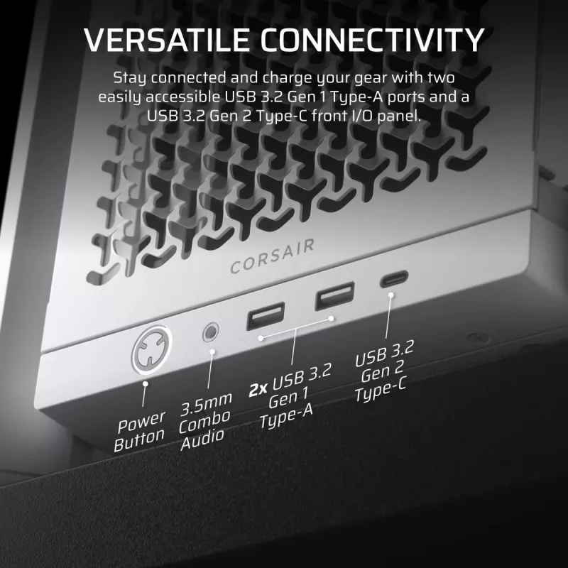 CORSAIR Mid-tower - Geh Midi Frame 4000d balts