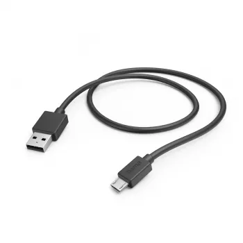 Hama 00201584 USB kabelis USB 2.0 1 m Micro-USB A USB A Melns