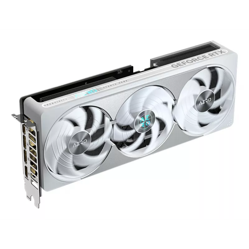 GIGABYTE GeForce RTX 5080 AERO OC SFF 16G grafiskā karte - 16GB GDDR7, 256bit, PCI-E 5.0, 2730MHz kodola frekvence, 3 x DisplayPort, 1 x HDMI, GV-N5080AERO OC-16GD