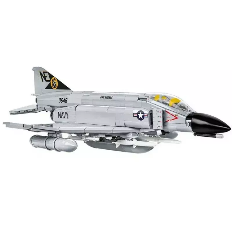 Cobi Blocks Bruņotie spēki F-4 Phantom II modelis 703 daļu konstrukcijas komplekts