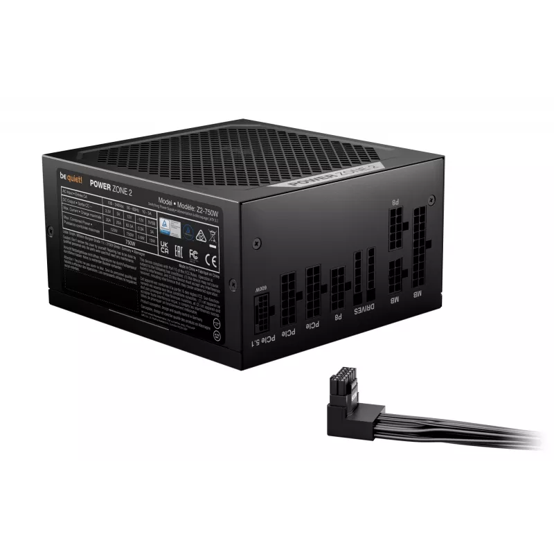 be quiet! POWER ZONE 2 750W barošanas bloks 20+4 pin ATX ATX melns