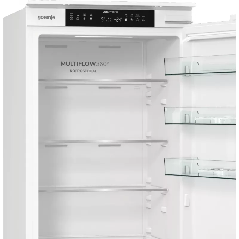 Gorenje Kombinētais ledusskapis-salvētājs NRKI519E41 BK070, 284 L, SN-N, 6 kg/24h, E, Fresh zone nodalījums, Balts