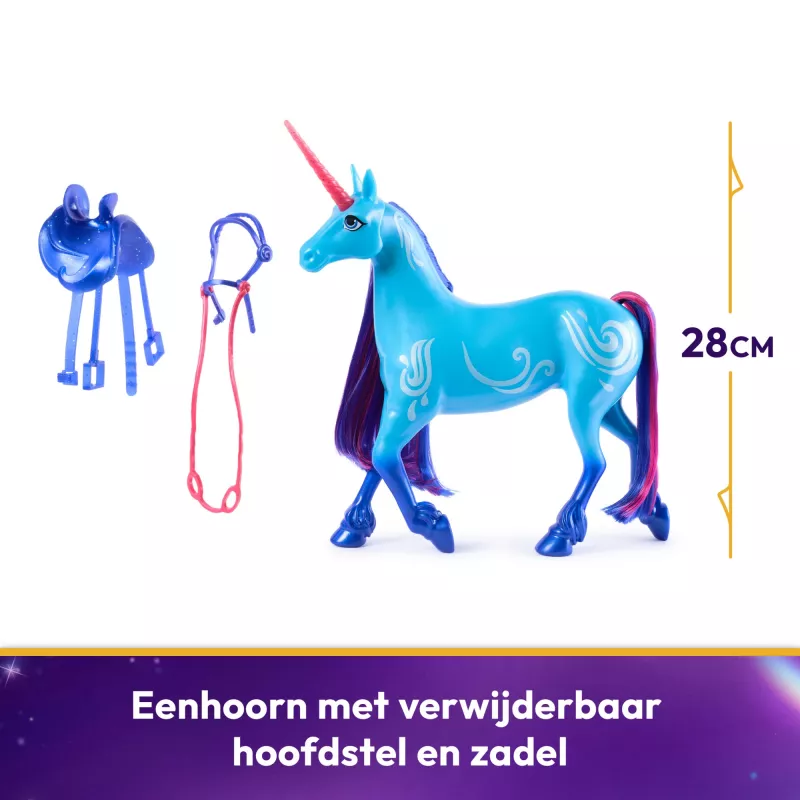 Unicorn Academy, River ar 2 jāšanas piederumiem, 11”, saderīgs ar Isabel, lelles un vienradžu rotaļlietas meitenēm no 4 gadu vecuma