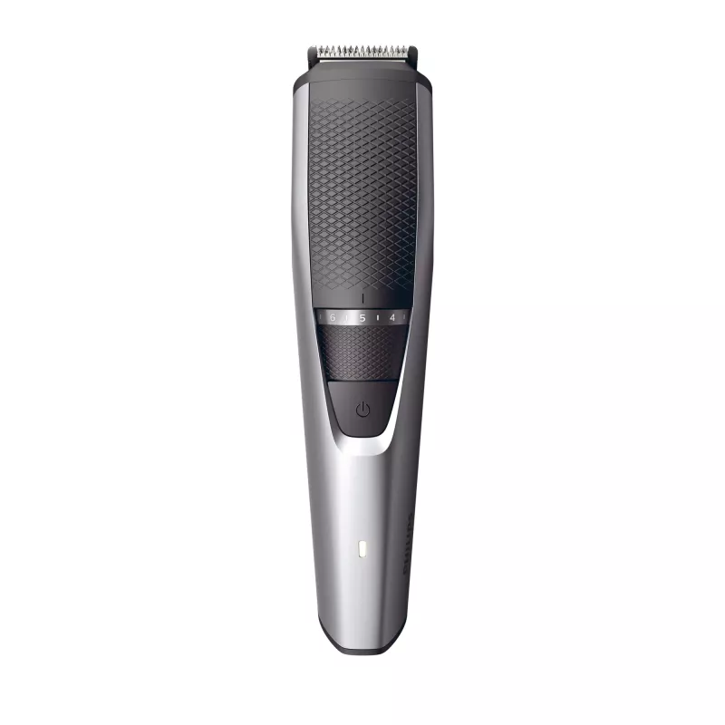 Bārdas trimmeris Philips BEARDTRIMMER Series 3000 BT3239/15, 0,5 mm–10 mm, 20 garuma pakāpju, uzlādējams caur USB, melns/sudrabains