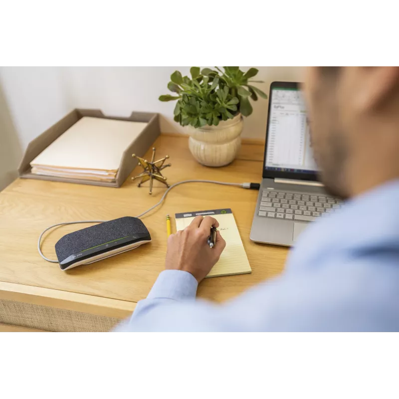 HP Poly Sync 10 USB-A USB-C skaļrunis, PC, sudraba, 0.715 m, IP64, Windows 10, Windows 11, MacOS