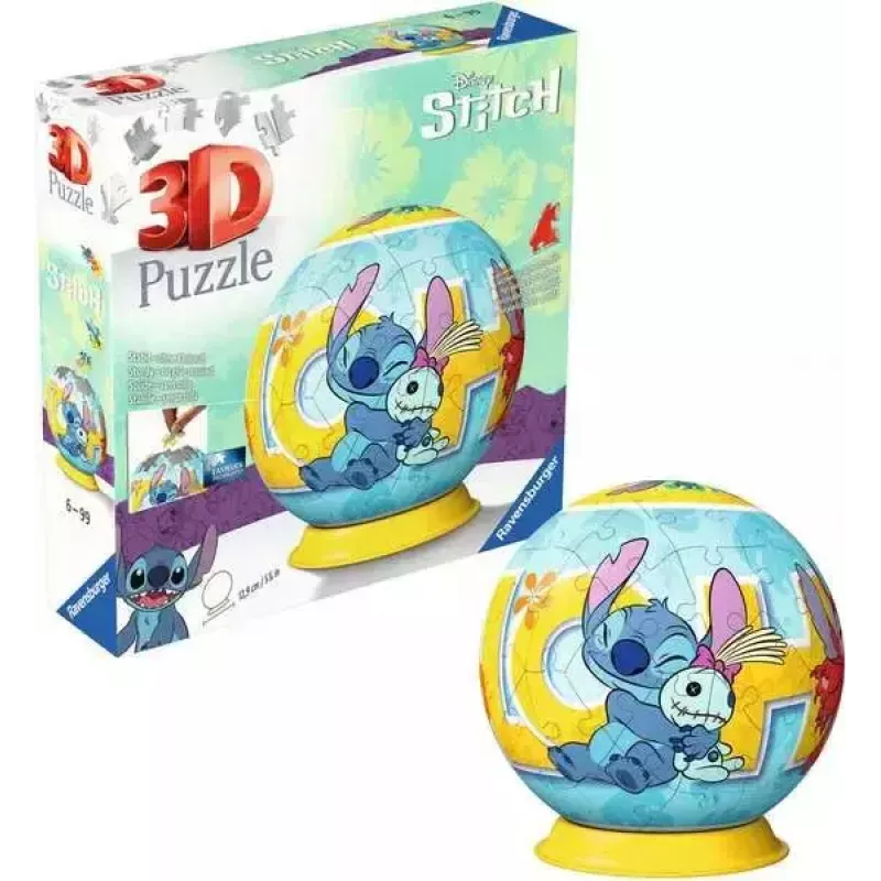 Ravensburger Disney Stitch 3D puzles bumba, 72 detaļas
