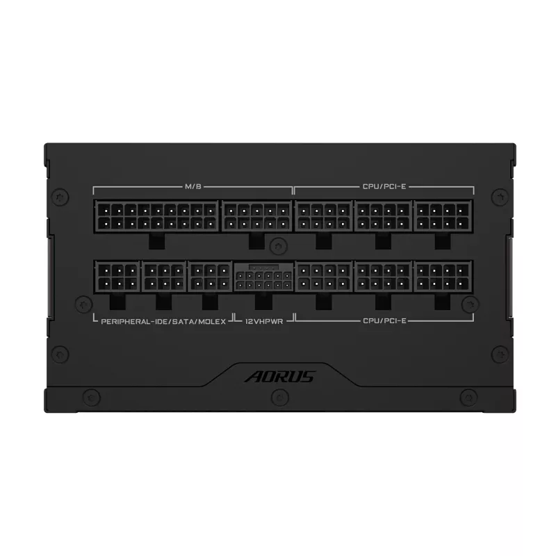 GIGABYTE AORUS ELITE P850W barošanas bloks - PCIe 5.0, 80 PLUS Platinum, pilnībā modulārs dizains, 120 mm ventilators, ATX 3.0 saderīgs, ES kontaktdakša