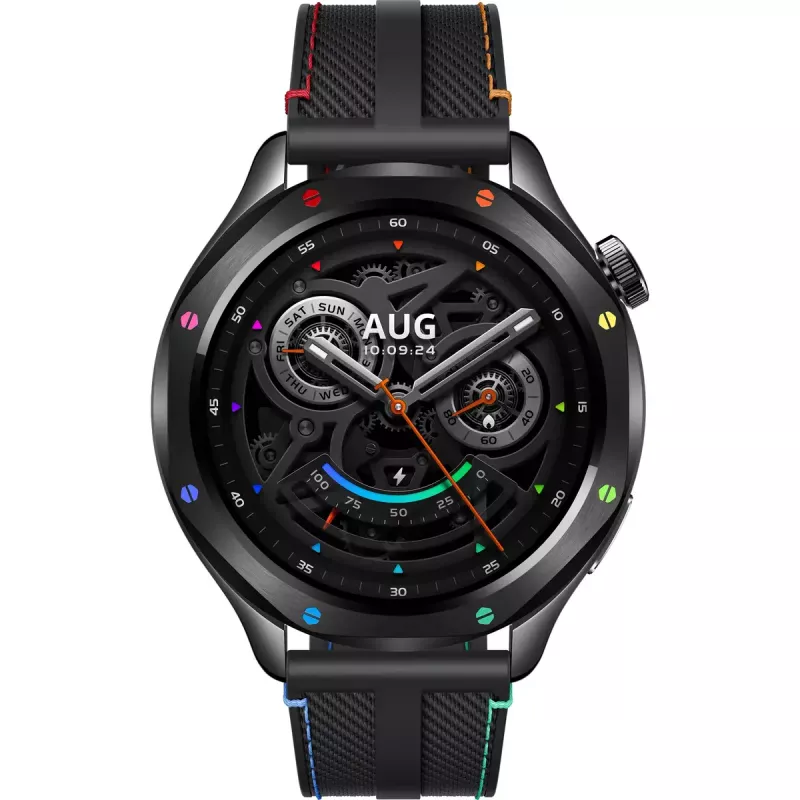 Viedpulkstenis Xiaomi Watch S4 ar 1,43 collu AMOLED, 466×466, 486 mAh, alumīnija korpusu, tekstila siksnu, melns Multi