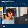 HP Poly Melnswire 5210 Monaural USB-C austiņas +3.5 mm spraudnis +USB-C/A adapteris