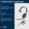 HP Poly Melnswire 5210 Monaural USB-C austiņas +3.5 mm spraudnis +USB-C/A adapteris