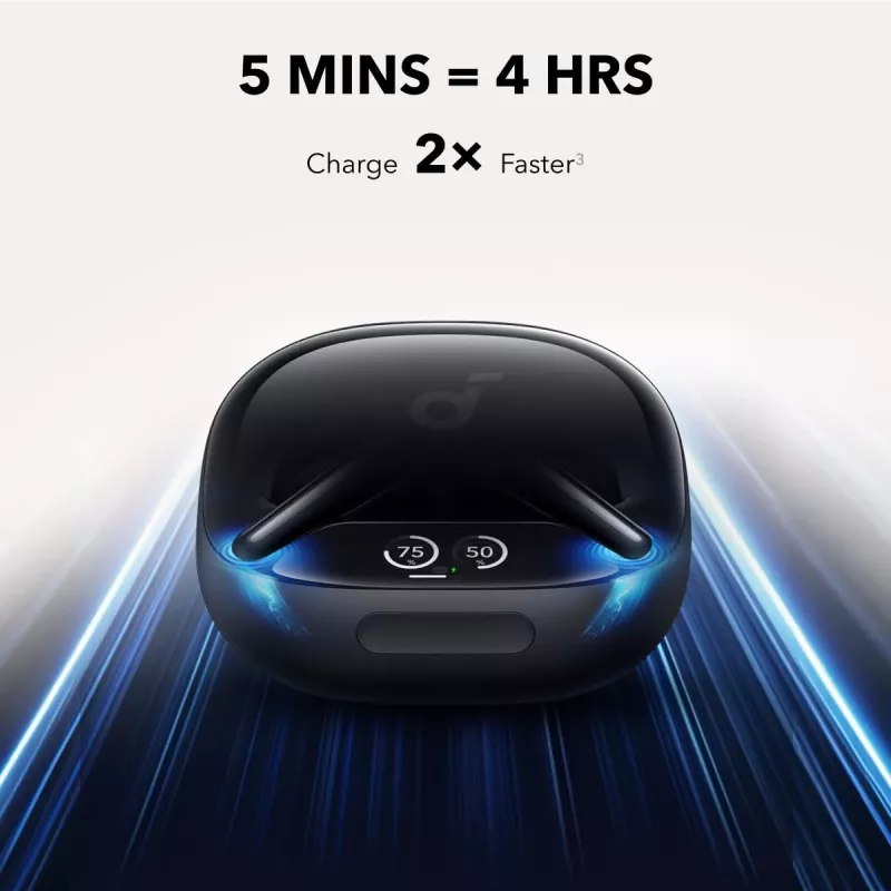ANKER Earbuds - Soundcore Liberty 4 Pro - Melna