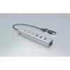 i-tec USB-C/USB-A lādēšanas metāla centrmezgls ar 7 portiem (3x USB-C, 4x USB-A)