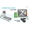 i-tec USB-C Metal Nano dokstacija 4K HDMI LAN ar strāvas padevi 100W + universālais lādētājs 100W