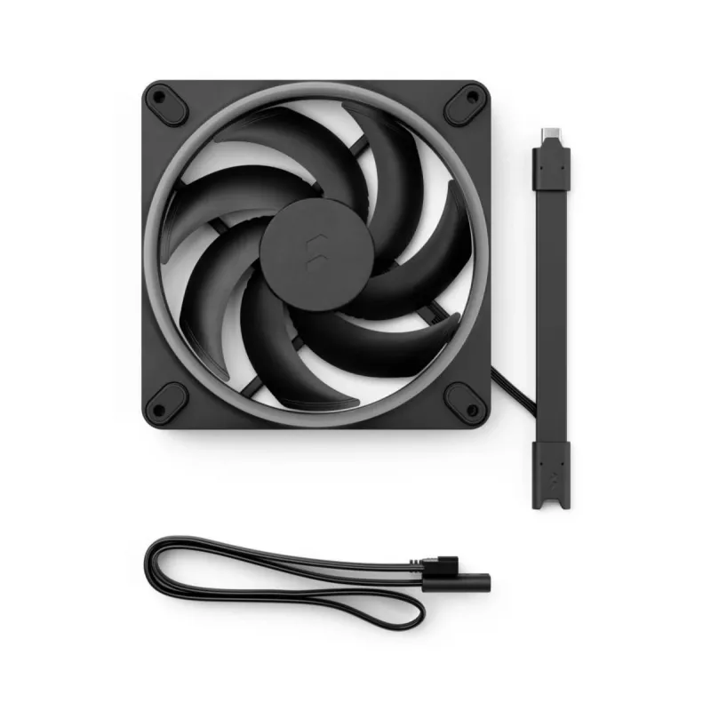 FRACTAL DESIGN Dzesēšanas ventilators Momentum 14 RGB, melns