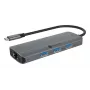 ICY BOX IB-DK4034a-CPD vadu USB 3.2 Gen 1 (3.1 Gen 1) Type-C alumīnija, sudraba