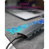 ICY BOX IB-DK4034a-CPD vadu USB 3.2 Gen 1 (3.1 Gen 1) Type-C alumīnija, sudraba