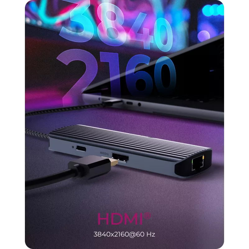 ICY BOX IB-DK4034a-CPD vadu USB 3.2 Gen 1 (3.1 Gen 1) Type-C alumīnija, sudraba