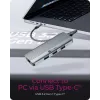 ICY BOX IB-DK4034a-CPD vadu USB 3.2 Gen 1 (3.1 Gen 1) Type-C alumīnija, sudraba