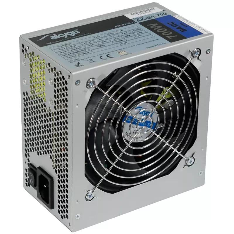 AKYGA barošanas bloks - 700 W 20+4 kontaktu ATX