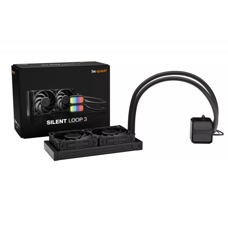 be quiet! Silent Loop 3 240 mm Procesora universāls šķidruma dzesētājs 12 cm Melns 1 gab.