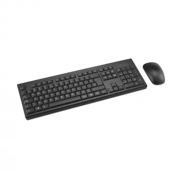 Kensington KM150 EQ bezvadu darbvirsmas komplekts, pilna izmēra tastatūra ar peli, melna