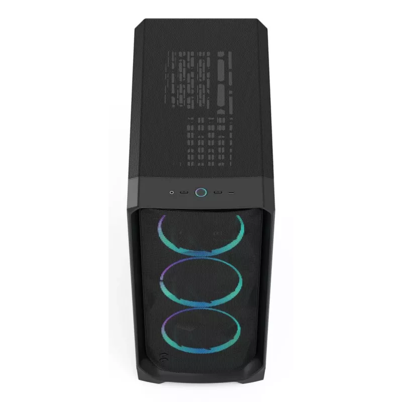 PC Case Fractal Design Meshify 3 Melns RGB TG Light Tint ATX