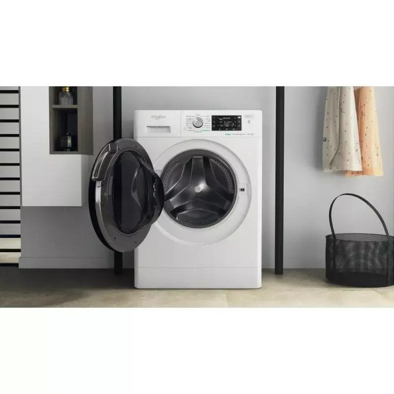 Whirlpool FFWDD1076258B veļas mazgājamā un žāvējamā mašīna Brīvstāvoša Ar priekšējo ielādi Balta