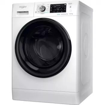Whirlpool FFWDD1076258B veļas mazgājamā un žāvējamā mašīna Brīvstāvoša Ar priekšējo ielādi Balta
