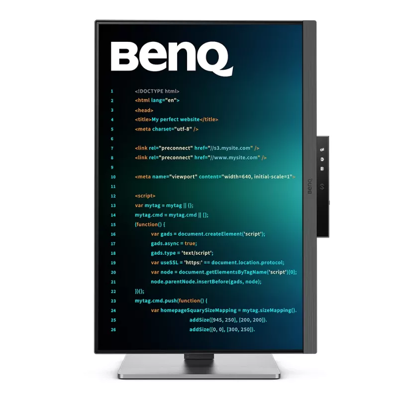 BenQ RD240Q datora monitors 61,2 cm (24,1 collas) 2560 x 1600 pikseļi WQXGA LCD melns