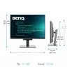 BenQ RD280U datora monitors 71.6 cm (28.2 collas) 3840 x 2560 pikseļi 4K Ultra HD Melns