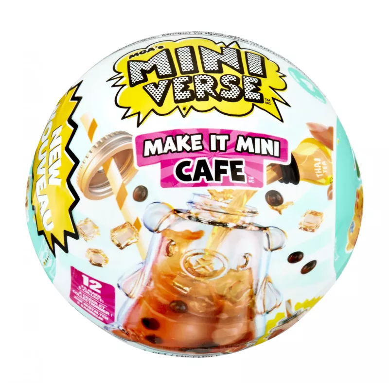 Miniverse Make It Mini Foods: Cafe in PDQ Series 4, 8 gadi, Daudzkrāsains, Plastmasa