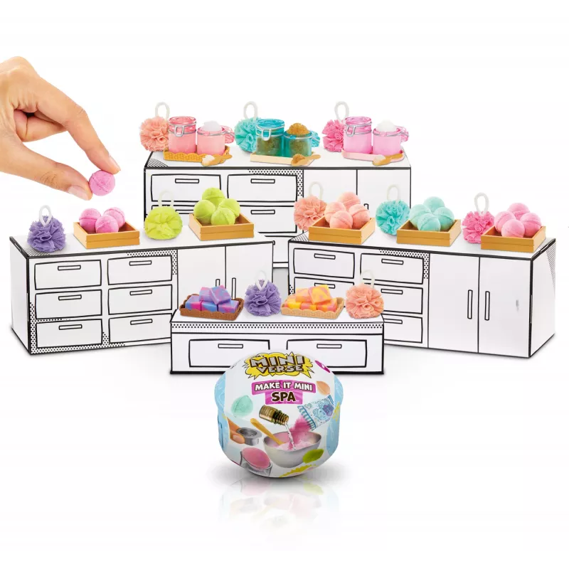 Miniverse - Make It Mini Spa, 8 gadi, Daudzkrāsains, Plastmasa