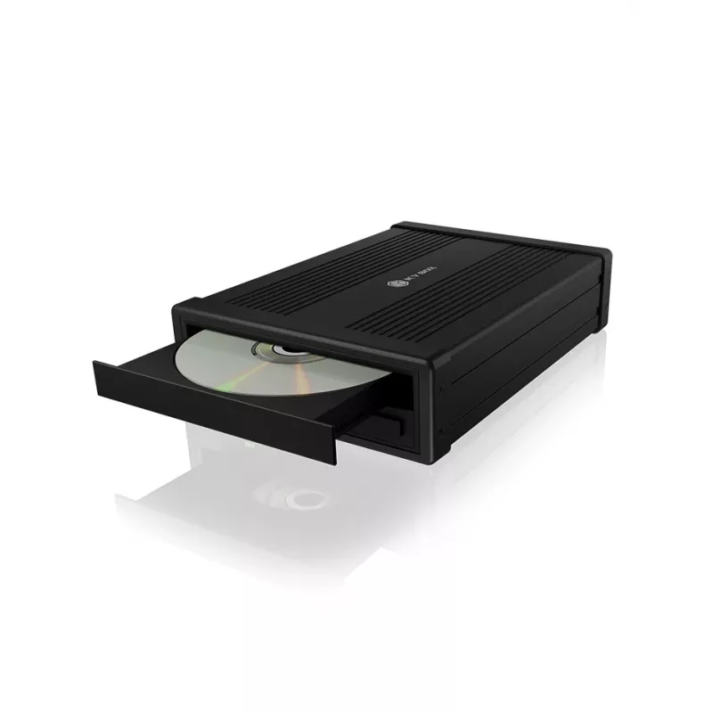ICY BOX IB-525-U3 ODD korpuss 13,3 cm (5,25 collu) SATA III Melns