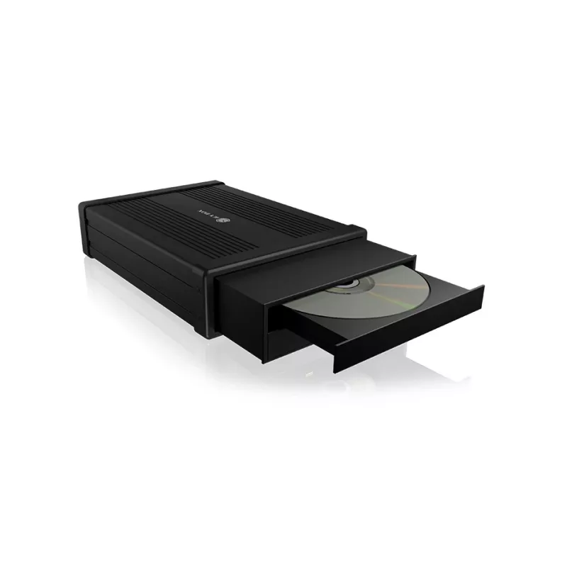 ICY BOX IB-525-U3 ODD korpuss 13,3 cm (5,25 collu) SATA III Melns
