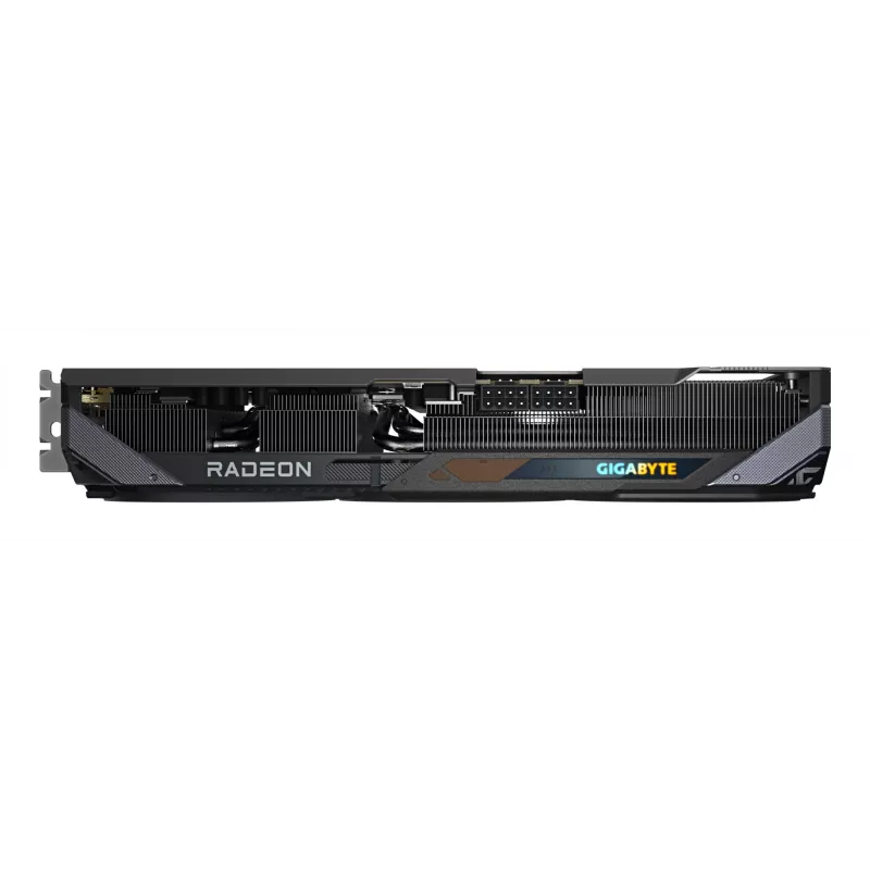 GIGABYTE grafiskā karte Radeon RX 9070 — 16 GB GDDR6, PCIe 5.0, 256-bit, 2700 MHz paātrinājums, 2×HDMI 2.1b, 2×DP 2.1a, 3 ventilatori