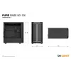 PC korpuss be quiet! Pure Base 501 DX Melns Midi Tower