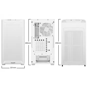 PC Case be quiet! Pure Base 501 LX balta Midi Tower