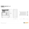 PC Case be quiet! Pure Base 501 LX balta Midi Tower