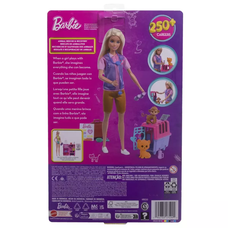 Modes lelle Mattel Barbie HRG50 Daudzkrāsaina 3+ gadi