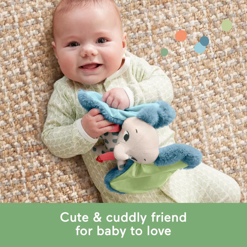 Mīkstā rotaļlieta MATTEL Fisher-Price Planet Friends Giant Ear Elephant HKD63, plīša ziloņa kompanjons