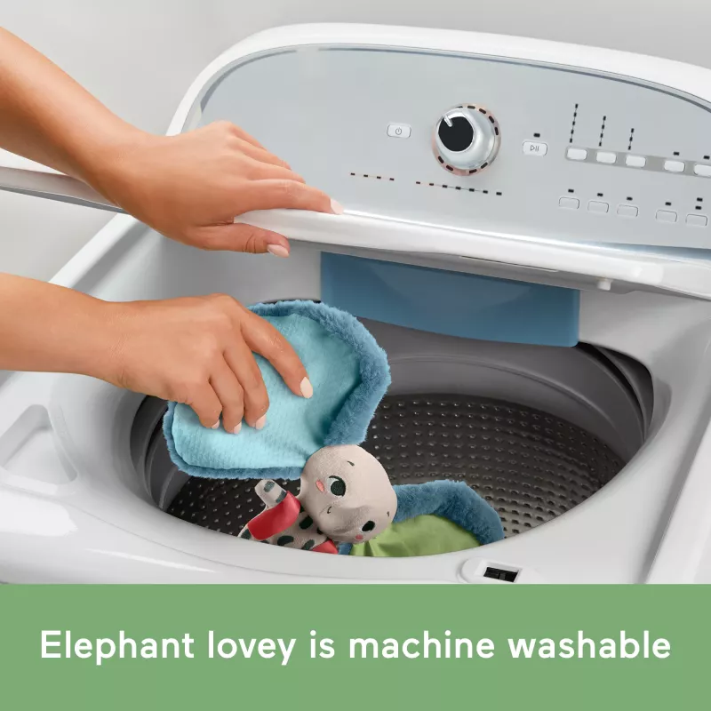 Mīkstā rotaļlieta MATTEL Fisher-Price Planet Friends Giant Ear Elephant HKD63, plīša ziloņa kompanjons