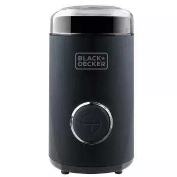 Kafijas dzirnaviņas Melns & Decker BXCG150E — 150 W, 50 g ietilpība, nerūsējošā tērauda asmeņi, pogu vadība