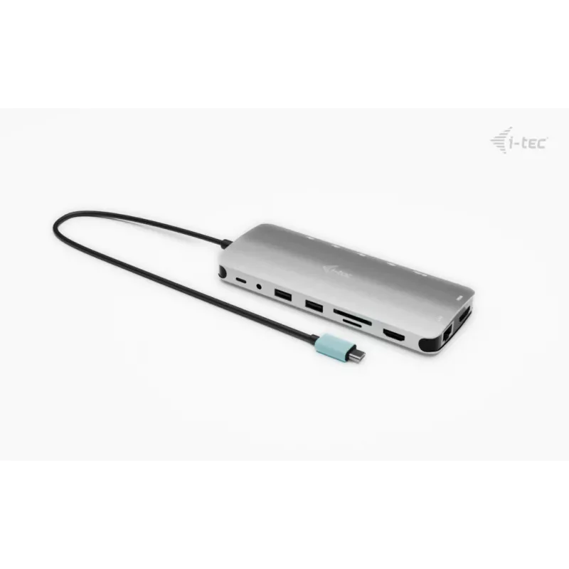 i-tec Metal USB-C Nano 3x Display Dock, 2x HDMI 1x USB-C video + Power Delivery 140W