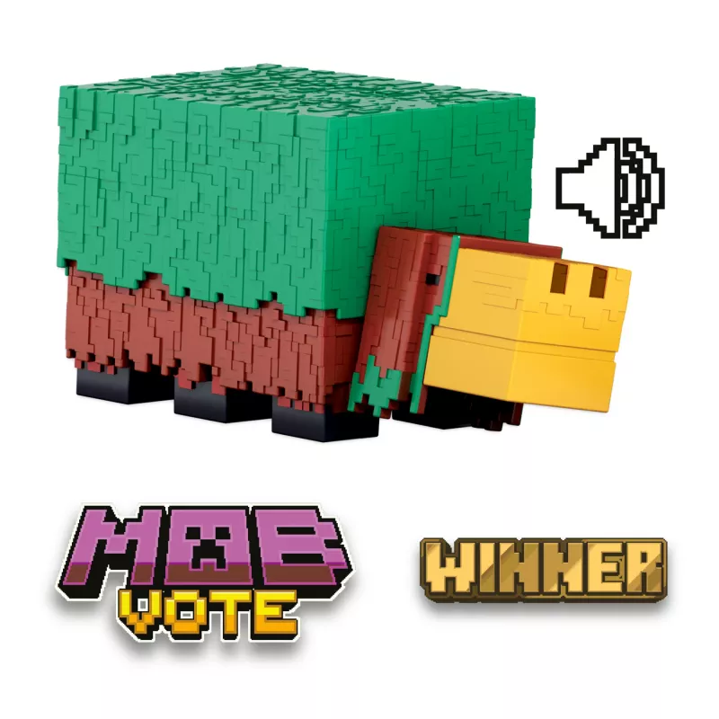 Minecraft Sniffer Action Figure ar spēlei atbilstošām skaņām, 3,25 collu mēroga kolekcionējama rotaļlieta