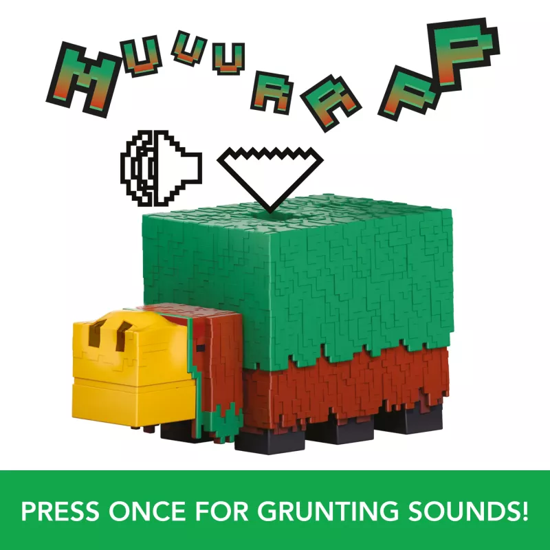 Minecraft Sniffer Action Figure ar spēlei atbilstošām skaņām, 3,25 collu mēroga kolekcionējama rotaļlieta