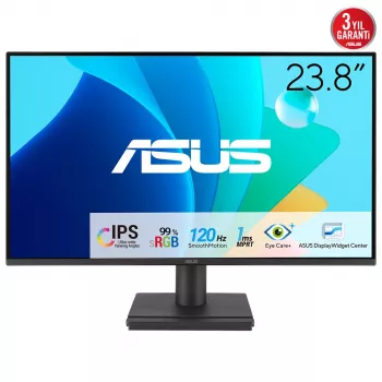 ASUS VA249HG datora monitors 60,5 cm (23,8 collas) 1920 x 1080 pikseļi Full HD LCD Melns