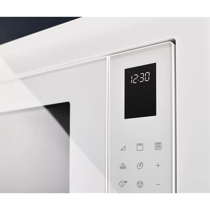 Solo mikroviļņu krāsns Electrolux LMS2203EMX — 700 W, 20 L, nerūsējošais tērauds/melna, iebūvējama (56×35×38 cm)