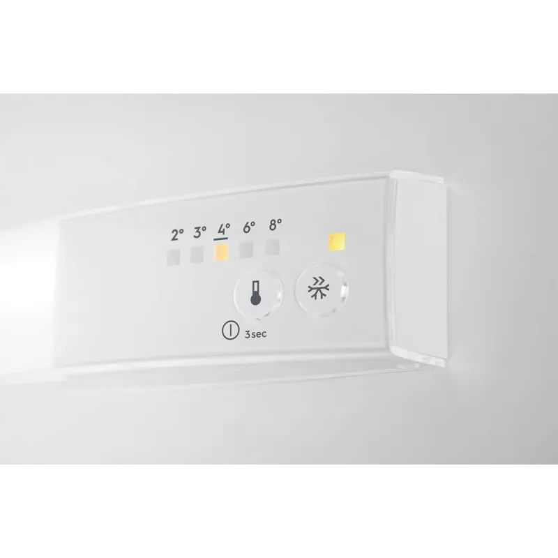 Iebūvējamais kombinētais ledusskapis Electrolux LFB3AE12S, kopējā ietilpība 188 l (174 l ledusskapis / 14 l saldētava), maināmas durvis, LED, 35 dB